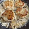 ワンパンで作る!【れんこんつくねの生姜ときのこの鶏だしあん】の工程4