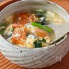 中華たまごスープ【ほうれん草とトマト】