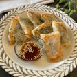 【ライスペーパーで】豚しそチーズ焼き