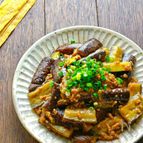 なすとひき肉のコク旨とろみ炒め【ご飯に乗せても♪】