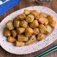 カリカリザクザク！「オクラのさっぱりポン酢唐揚げ」