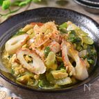 材料3つで副菜完成！長ねぎとちくわの卵とじ