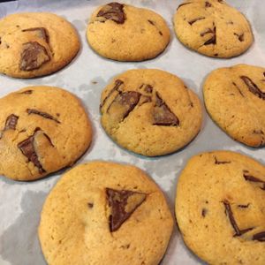 1113047の作ってみた!投稿(ホットケーキミックスで簡単！チョコチャンククッキー)