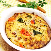 【カロリー半分以上カット！】お豆腐ヘルシーキッシュ