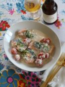 鮭の味噌クリーム煮