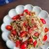 プチトマトと茹で豚のさっぱり塩こん香味和えの工程5