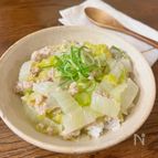 白菜と鶏ミンチのあんかけ丼《とろーり染みる美味しさ♪》