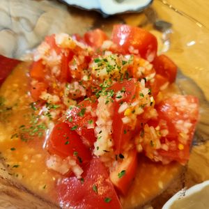 ぱんだの作ってみた!投稿(トマトサラダ【ごくごく飲める！】)