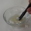 もっちり 米粉のあずきプリンの下準備