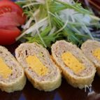 厚焼玉子入り、和風ミートローフ