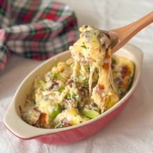 正月の食べ過ぎリセット✨ヘルシー【ブロツナの豆腐グラタン】