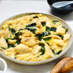鶏ムネとわかめとしめじのふわとろ親子煮＊