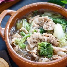 豚肉と白菜の中華風春雨スープ【#茹で戻し不要 #包丁不要】