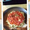 チョロリスの作ってみた!投稿(お休みの日に♡『たっぷりお肉の愛情ボロネーゼ』)