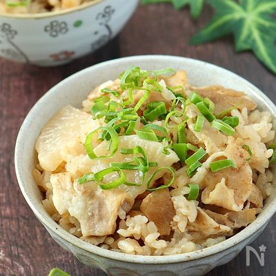 旨み広がる♡豚バラ大根の炊き込みご飯