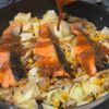 【米泥棒】鮭のちゃんちゃん焼きの工程7