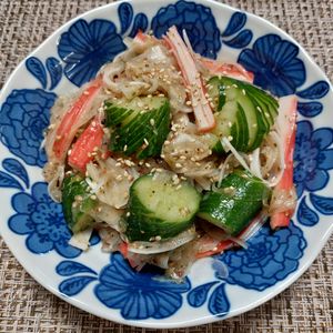 よっこの作ってみた!投稿(【ポリポリ蛇腹きゅうりとカニかまの中華風】お箸が止まらない!)