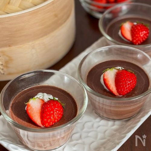 材料3つチョコプリン
