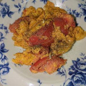 たりおの作ってみた!投稿(【野菜DE中華】トマトと卵の中華炒め)