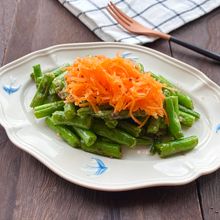 お箸が止まらない！にんじんとさやいんげんのデリ風サラダ