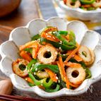 パパっと簡単副菜♪お弁当にも【ちくわとピーマンの甘辛バター】
