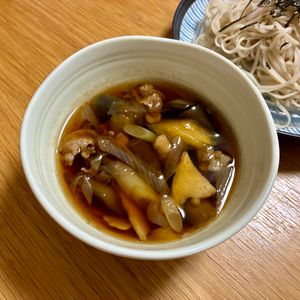 Nao★彡の作ってみた!投稿(なすと豚肉の絶品つけそば#めんつゆ不要#簡単)