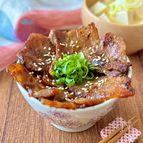 簡単♩おいしい♩甘辛みそ豚丼