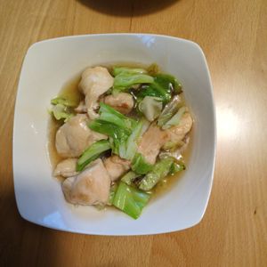 天丼かぁちゃんの作ってみた!投稿(【鶏キャベツうま塩とろみ炒め】食材2つ！早うまヘルシーおかず)