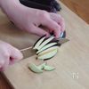 なすと大葉の肉みそ春巻きの工程1