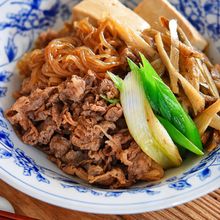牛ごぼうのすき焼き風