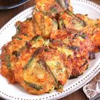 お豆腐のもっちりチヂミ『ニラキムチーズで鉄板の美味しさ』