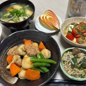 みーこの作ってみた!投稿(冷凍さといもでささっと「鶏肉とさといもの煮転がし」)