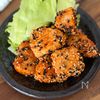 【鶏むね肉の辛味ごまチキン】節約ヘルシーチキン！の工程4