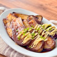 ナスだけであと一品*ふっくらとろとろ照り焼きマヨ