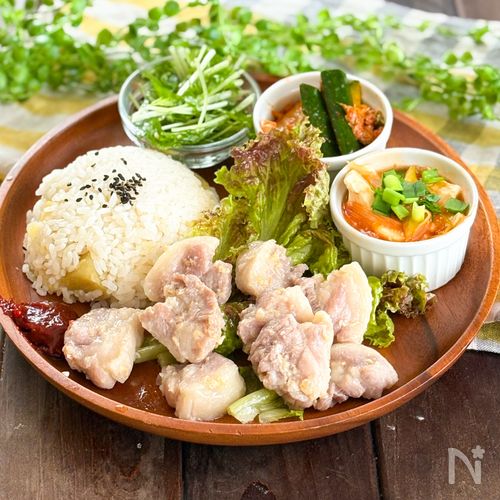 【蒸しポッサム】塩麹で作る、ワンパン調理