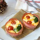 オーブン不要！可愛すぎる♪【ヘルシーお花キッシュ】