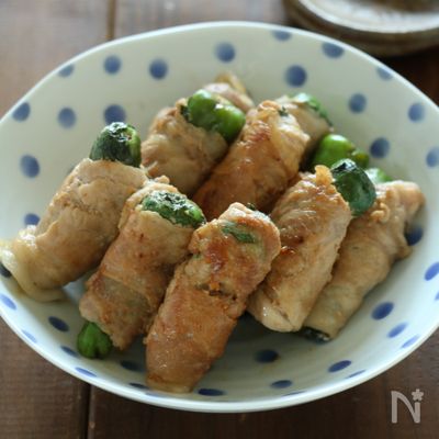 ししとうのしそ味噌肉巻き