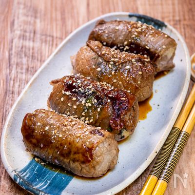 ポイントは小さめに握る「肉巻きおにぎり」