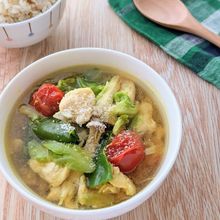 電子レンジで簡単!10分で完成!鶏肉と野菜の塩麹スープカレー