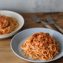 ピリ辛クリーミー!ロゼ風パスタ