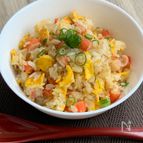 工程２つ！かにかまチャーハン