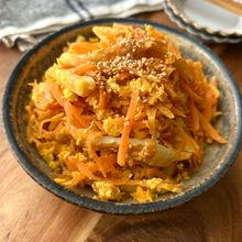 ちくわ入り人参しりしり【電子レンジで下味、時短で美味！】