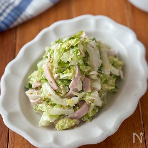 【白菜のごまサラダ】風邪予防に♪