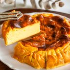 【砂糖・チーズなし】さつまいもの塩麹バスク風チーズケーキ