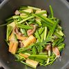 豚こまと厚揚げとニラ《韓国風♡極旨味噌炒め》の工程3