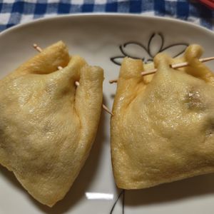 RINAの作ってみた!投稿(トースターで簡単！旨ウマ♡トロリンなすとチーズの巾着)