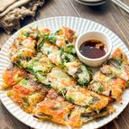 【超絶もっちり！！じゃがいもとエビチヂミ】小麦粉不要！絶品♡