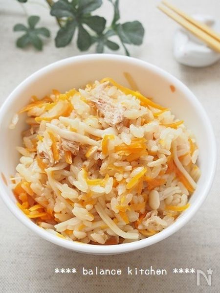 にんじんとツナの炊き込みごはん By 河埜 玲子 レシピサイト Nadia ナディア プロの料理家のおいしいレシピ