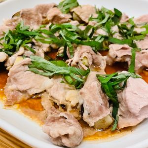 ちひろの作ってみた!投稿(色落ちなし！レンジで色鮮やか【茄子と豚肉のポン酢醤油蒸し】)