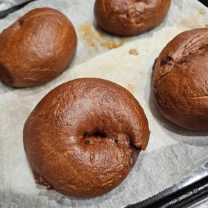 なおママの作ってみた!投稿(カカオが濃い！チョコベーグル)